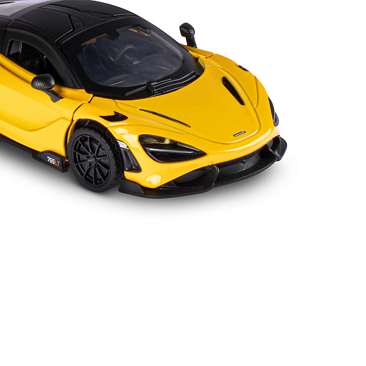 ТМ "Автопанорама" Машинка металлическая, 1:31 McLaren 765 LT, желтый, открываются двери, свет, звук, инерция, в/к 18*13,5*9 см в Джамбо Тойз #19