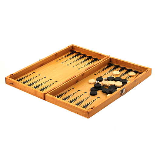Настольная игра из дерева 3-в-1 "Шахматы, шашки и нарды" 35,5*5* 18,5 см, дерево в Джамбо Тойз #2