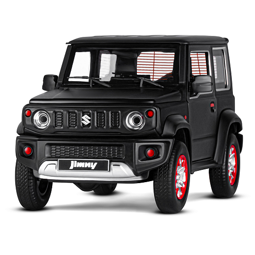 ТМ "Автопанорама" Машинка металлическая, 1:18, Suzuki Jimny, черный, открываются двери, капот и багажник, свободный ход колес, световые и звуковые эффекты, в/к 24,5х12,5х10,5 см в Джамбо Тойз #5