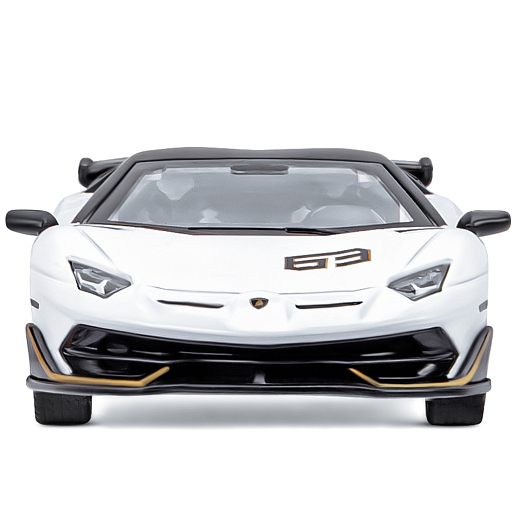 ТМ "Автопанорама" Машинка металлическая, 1:32 Lamborghini SVJ, белый, откр. двери и багажник, свет, звук, инерция,  в/к 17,5*12,5*6,5 см в Джамбо Тойз #11