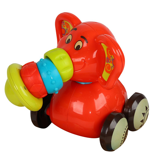 Развивающая игрушка "Слоник", цвет оранжевый, в/к 12,3*12,3*16,5 см в Джамбо Тойз #3