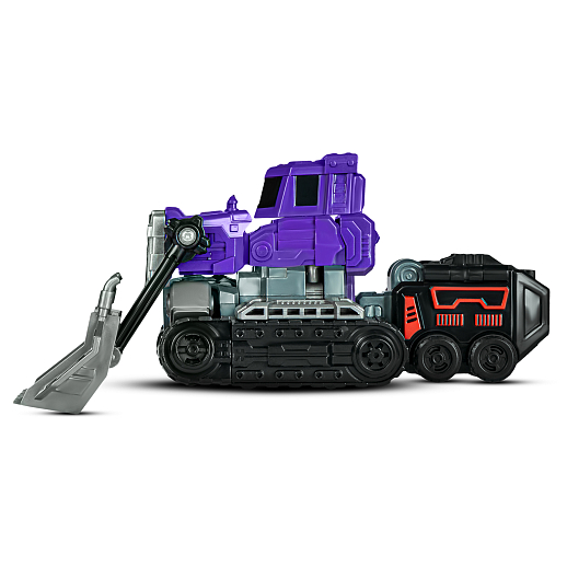 Робот-трансформер,трансформация в бульдозер,серия 6в1(6 видов транспорта собираются в большого робота), цв.фиолет, в/к 22,6*10,8*11,7см в Джамбо Тойз #3