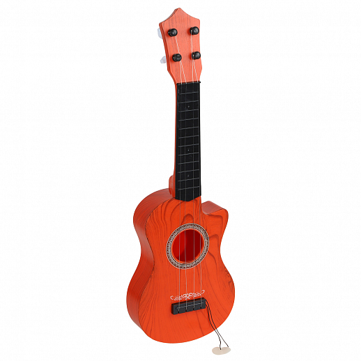 Гитара детская четырехструнная, пластик, цвет оранжевый, в/к 17*6*48 см в Джамбо Тойз #2