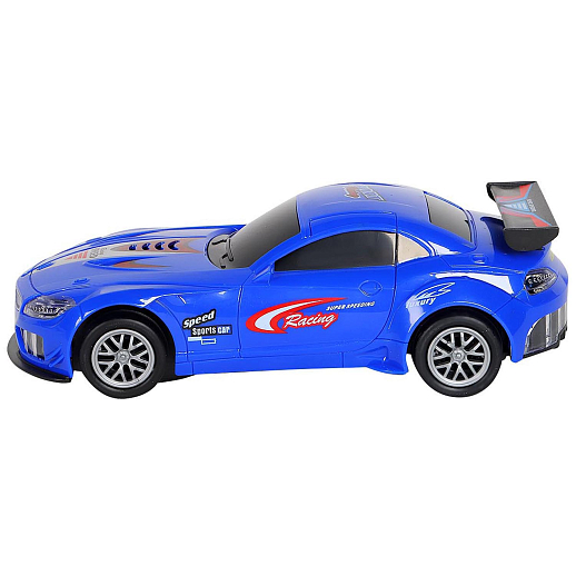 Машинка спортивная с открыванием дверей со звуком и светом на бат. (произвольное движение) синяя, в/к 17,5*8,5*5,4см в Джамбо Тойз #4