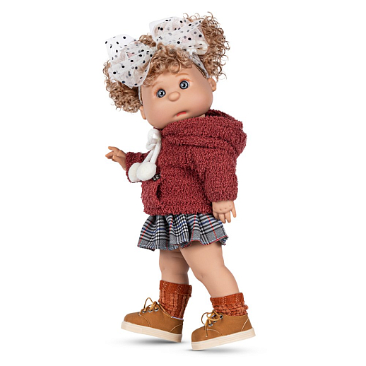 Кукла 40 см, в бордовой кофте с юбочкой ,в/к 22,5*13,5*44 см в Джамбо Тойз #3