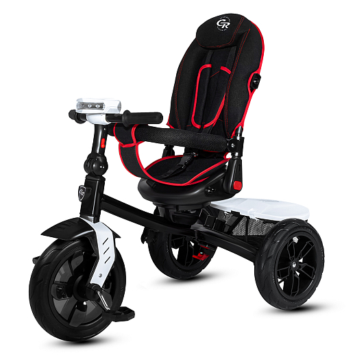 Детский трехколесный велосипед "CITYRIDE LUNAR 2.0". Пятиугольная рама, сиденье 360, складная крыша D600, подножки, надув.колеса 12/10, багажник, сумочка, фара в Джамбо Тойз #21