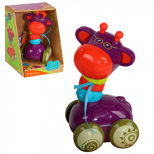 Развивающая игрушка "Жираф", цвет фиолетовый, в/к 12,3*12,3*16,5 см в Джамбо Тойз