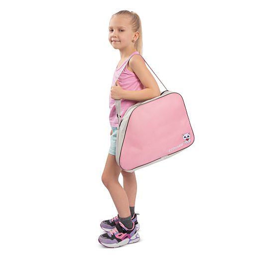 Набор роликов-квадов CITYRIDE, с принтом кошки, шлем, комплект защиты, сумка, колёса PU, текстильный мысок, подшипники ABEC7, розовый-белый, в/к 5сл гофорокартон в Джамбо Тойз #6