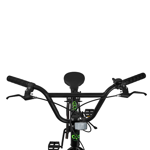 Велосипед двухколёсный CITYRIDE, модель CR-B2-14F7, рама сталь, колеса 20", дисковые тормоза, цвет чёрный-зелёный в Джамбо Тойз #3