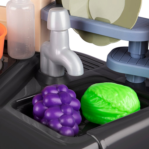 Игровой набор "Кухня", кран-помпа, имитация кипящей воды, пар, еда меняет цвет, в/к 55,5х13,5х46 см в Джамбо Тойз #8