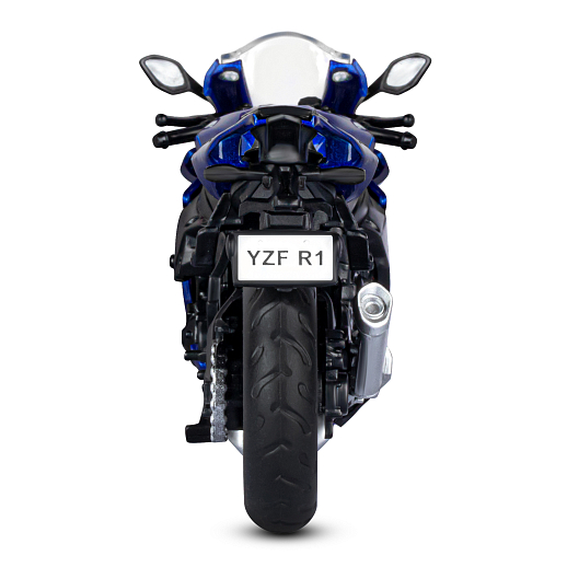 ТМ "Автопанорама" Мотоцикл металлический 1:18 YAMAHA YZF-R1, синий, свободный ход колес, в/к 9,2 х 4,5 х 14 см в Джамбо Тойз #8