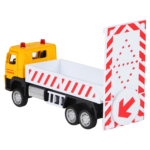 ТМ "Автопанорама" Машинка металлическая 1:72 VOLVO FM "Дорожные службы", желтый, откр. двери, инерция, в/к 17,5*13*6,5 см в Джамбо Тойз #5
