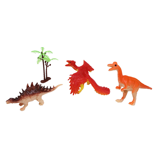 Набор игрушек "Динозавры" с аксесс., 4 предмета в пакете. В наборе 18 штук, в ассорт. В/к 31*24*10 в Джамбо Тойз #3