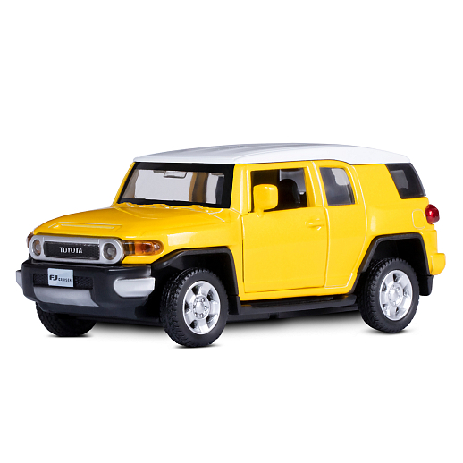ТМ "Автопанорама" Машинка металлическая 1:43 Toyota FJ Cruiser, желтый, откр. двери, инерция, в/к 17,5*12,5*6,5 см в Джамбо Тойз #3