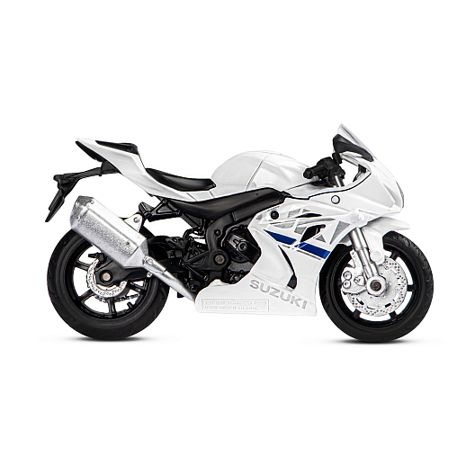 ТМ "Автопанорама" Мотоцикл металл. 1:18 SUZUKI GSR-R1000, белый, свободный ход колес, в/к 9,2 х 4,5 х 14 см в Джамбо Тойз #7