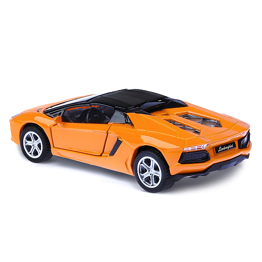 ТМ "Автопанорама" Машинка металл. 1:43 Lamborghini Aventador LP700-4 Roadster, оранжевый, инерция, откр. двери, в/к 16*7,5*5 см в Джамбо Тойз #10