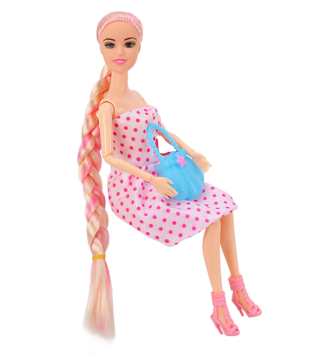 Кукла "Модница"  с шарнирными руками и ногами,  в комплекте аксессуары, в/к 20*5*32,5 см в Джамбо Тойз #9