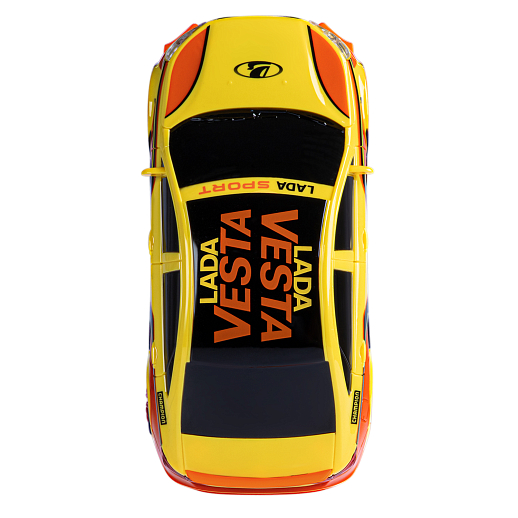 AUTODRIVE Р/У Машина для дрифта Lada Vesta,М1:24,2.4GHz,4WD,свет фар,4 доп.колеса,конусы,в компл. 2 аккум.,USB кабель,цвет желтый,в/к 24,1*10,3*23,7см в Джамбо Тойз #15