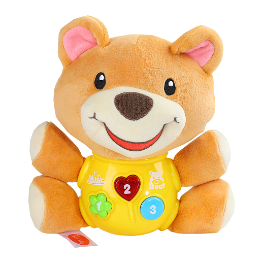 ТМ "Smart Baby" Развивающая мягкая игрушка "Мишка" русский язык,  Шаинский, в/к в Джамбо Тойз #2