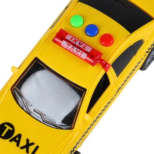 AUTODRIVE Машина 15см инерц. на бат. со светом и звуком, желтый,  в/к 19,5*8,5*10,5 в Джамбо Тойз #4