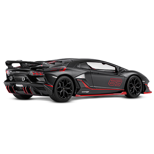 ТМ "Автопанорама" Машинка металлическая, 1:24,  Lamborghini SVJ, черный, открываются двери и багажник, свободный ход колес, световые и звуковые эффекты, в/к 24,5х12,5х10,5 см в Джамбо Тойз #9