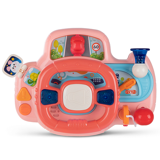 ТМ "Smart Baby" Руль музыкальный, мелодии Шаинского, свет, звук, русский язык, в/к 23,5х10х18 см в Джамбо Тойз #5