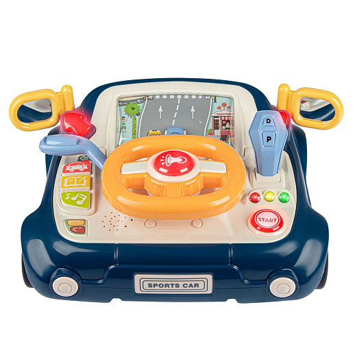 ТМ "Smart Baby" Руль, свет, Шаинский, русская озвучка, цвет синий, в/к 29,7х13х27,5 см в Джамбо Тойз #12