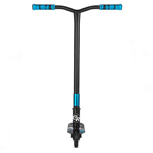Трюковый самокат CITYRIDE TEMPO, в/к, T-bar сталь 50*57см, дека алюм.50*11см, колеса PU 86A 100мм, пласт. диск, вилка сталь., цвет голубой. в Джамбо Тойз #5