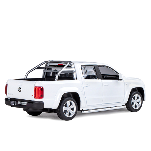ТМ "Автопанорама" Машинка металлическая 1:30 Volkswagen Amarok, белый, свет, звук, откр. двери, капот и дверка багажника, инерция, в/к 20*10*11 см в Джамбо Тойз #5