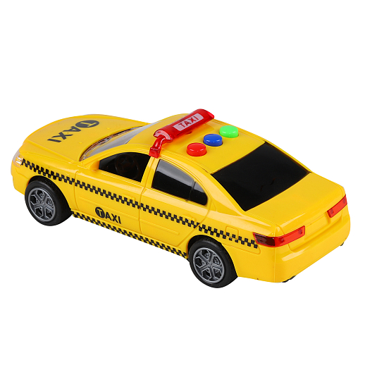 AUTODRIVE Машина 15см инерц. на бат. со светом и звуком, желтый,  в/к 19,5*8,5*10,5 в Джамбо Тойз #3