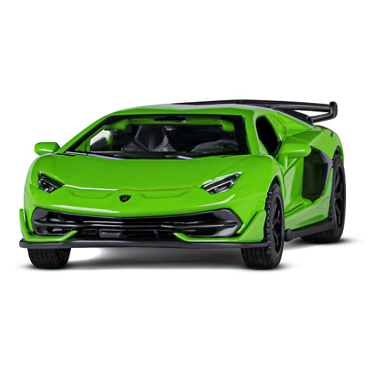ТМ "Автопанорама" Машинка металл. 1:43 Lamborghini Aventador SVJ, зеленый, инерция, откр. двери, в/к 17,5*12,5*6,5 см в Джамбо Тойз #4