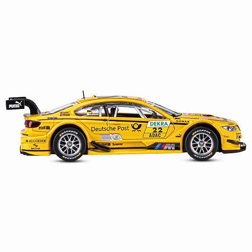 ТМ "Автопанорама" Машинка металлическая 1:32 BMW M3 DTM, желтый, свет, звук, откр. двери и капот, инерция, в/к 17,5*13,5*9 см в Джамбо Тойз #9