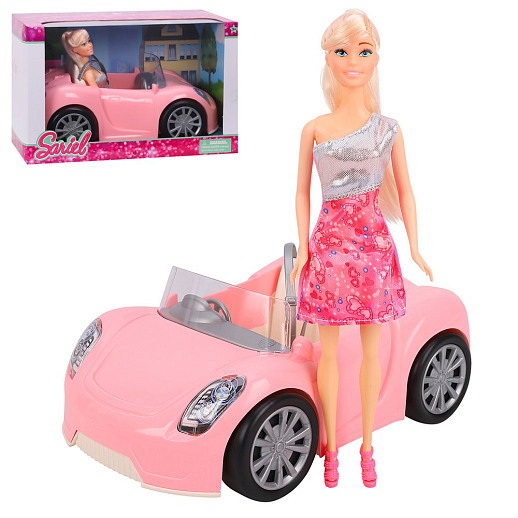 Игровой набор "Автоледи", в комплекте кукла с шарнирными руками, автомобиль, в/к 32*20*20 см в Джамбо Тойз