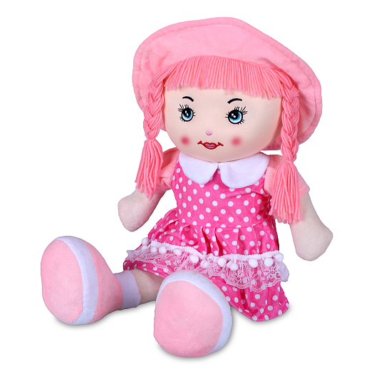 ТМ "Amore Bello" Кукла мягкая на бат., фразы на русском языке, стихотворение, песенка, 55 см, розовый 2, в/п в Джамбо Тойз #2