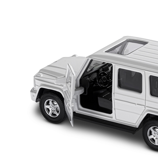 ТМ "Автопанорама" Машинка металлическая 1:42 Mercedes-Benz G350d, белый, откр. двери, инерция, в/к 17,5*12,5*6,5 см в Джамбо Тойз #13