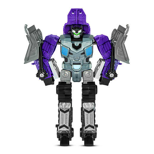 Робот-трансформер,трансформация в бульдозер,серия 6в1(6 видов транспорта собираются в большого робота), цв.фиолет, в/к 22,6*10,8*11,7см в Джамбо Тойз #6