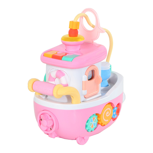 ТМ "Smart Baby" Развивающая игрушка "Кораблик" цвет розовый, 29 звуков, стихов, мелодий. Сказки и потешки. Свет, звук, регулирующаяся громкость, в/к 26,5x17x26,8 см в Джамбо Тойз #5