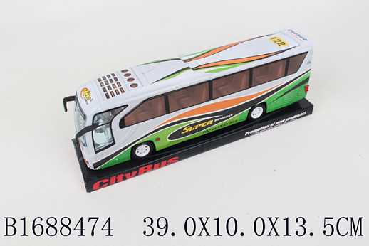 Фрикционный автобус туристический, п/к 39*10*13,5см в Джамбо Тойз