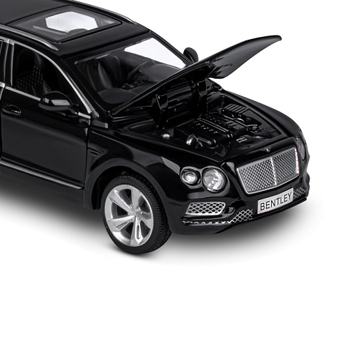 ТМ "Автопанорама" Машинка металлическая 1:34 Bentley Bentayga, черный, свет, звук, откр. двери, капот и багажник, инерция, в/к 17,5*13,5*9 см в Джамбо Тойз #19