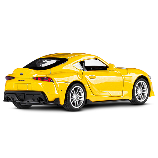 ТМ "Автопанорама" Машинка металлическая 1:38 Toyota GR Supra, желтый, откр. двери, инерция, в/к 17,5*12,5*6,5 см в Джамбо Тойз #8
