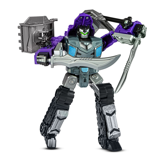 Робот-трансформер,трансформация в бульдозер,серия 6в1(6 видов транспорта собираются в большого робота), цв.фиолет, в/к 22,6*10,8*11,7см в Джамбо Тойз #5
