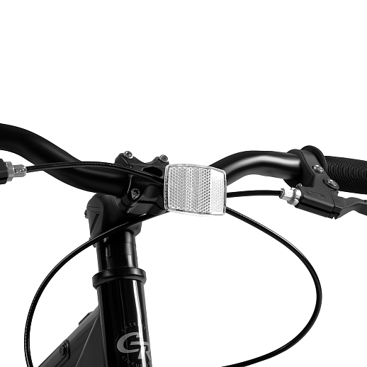 Велосипед двухколесный CITYRIDE, модель CR-B2-10FU, рама сталь, колеса алюминий 20", v-brake тормоза, встроенная в раму подсветка, подножка, цвет чёрный в Джамбо Тойз #9