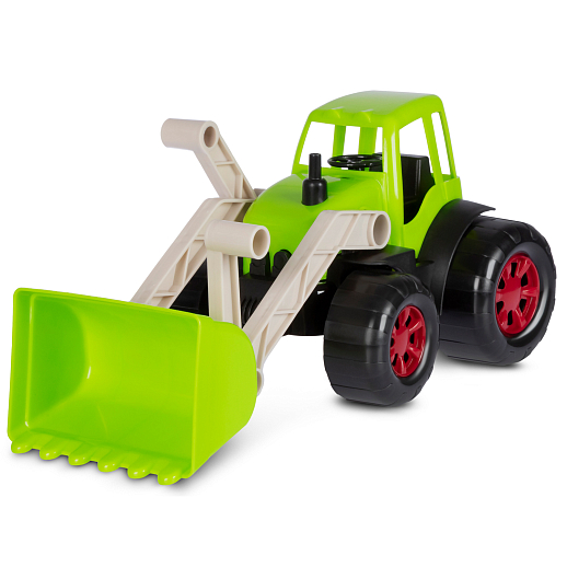 ТМ "Компания Друзей" Трактор с ковшом салатовый, в сетке 33х16х16 см в Джамбо Тойз #2