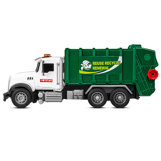 AUTODRIVE_Фрикционный Мусоровоз, подвижные элементы, 3 контейнера в компл., звук,свет,на бат.,в гофрокор. 31*11*14,5см в Джамбо Тойз #10