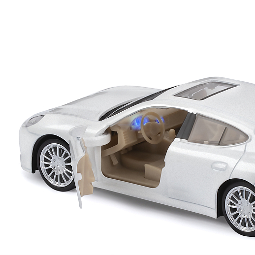 ТМ "Автопанорама" Машинка металлическая 1:32  Porsche Panamera S,белый, свет, звук, откр. двери, инерция, в/к 17,5*13,5*9 см в Джамбо Тойз #18