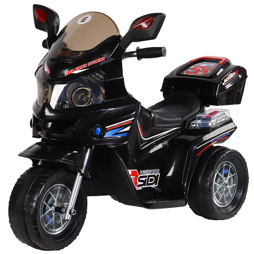Мотоцикл на аккум., 6V4.5AH*1, звук, свет, размер 90*44*58см, макс. нагрузка 25 кг. Цвет - черный в Джамбо Тойз #2