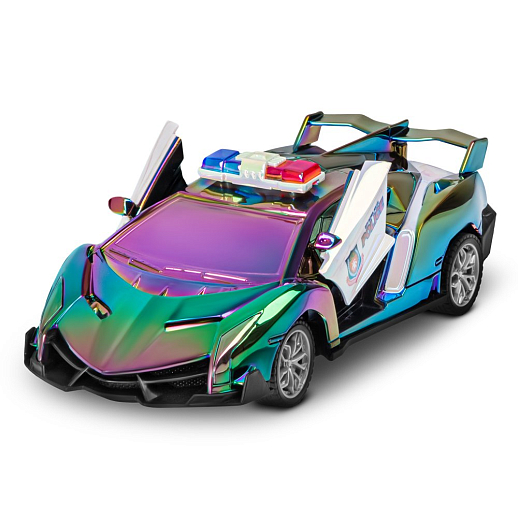 Р/У машинка 1:24,5 каналов,двери откр. с пульта,свет,цвет черный бензин,в/к 30,3х7,7х12см в Джамбо Тойз #13