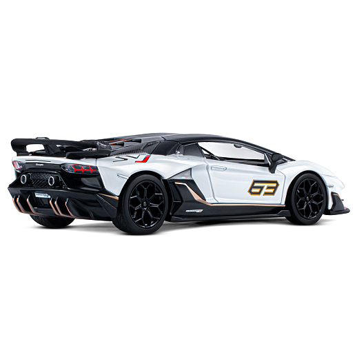 ТМ "Автопанорама" Машинка металлическая, 1:24, Lamborghini SVJ, белый, открываются двери, свободный ход колес, световые и звуковые эффекты, в/к 24,5х12,5х10,5 см в Джамбо Тойз #9