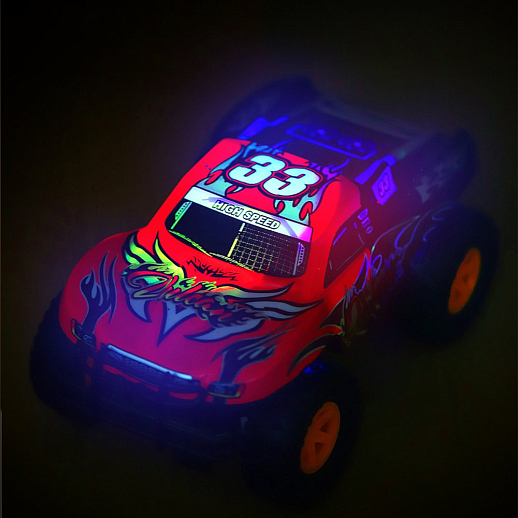 Р/У AUTODRIVE Монстр-трак с 3D подсветкой корпуса,М1:16,4 канала,с аккум,цв.красный, в/к 31,5*16,5*17см в Джамбо Тойз #7