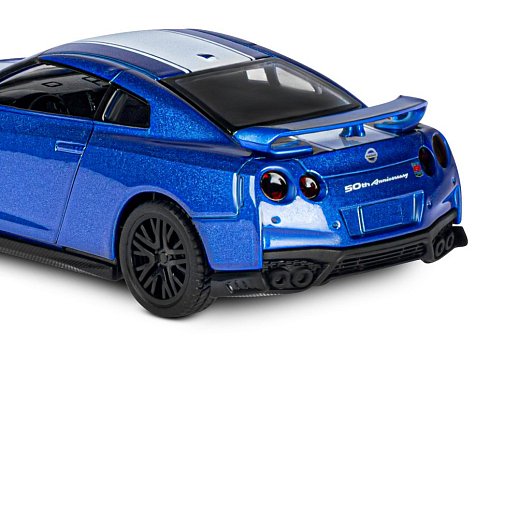 ТМ "Автопанорама" Машинка металлическая 1:42 Nissan GT-R (R35), синий, откр. двери, инерция, в/к 17,5*12,5*6,5 см в Джамбо Тойз #14